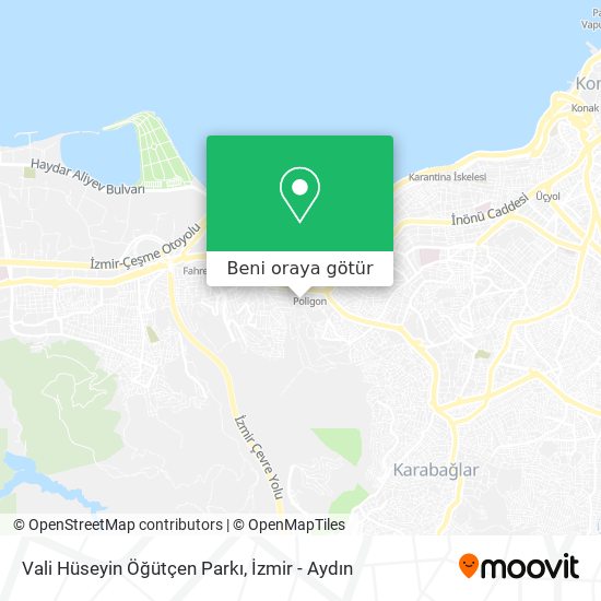 Vali Hüseyin Öğütçen Parkı harita