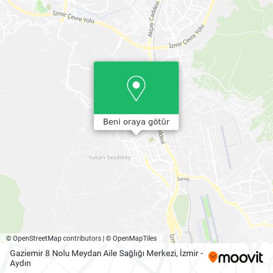Gaziemir 8 Nolu Meydan Aile Sağlığı Merkezi harita