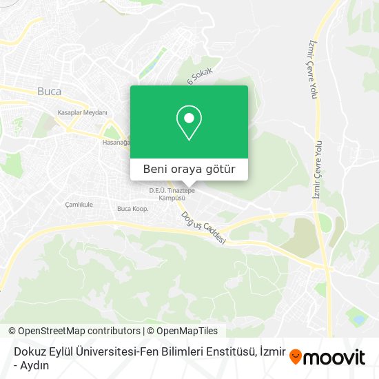 Dokuz Eylül Üniversitesi-Fen Bilimleri Enstitüsü harita