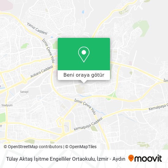 Tülay Aktaş İşitme Engelliler Ortaokulu harita