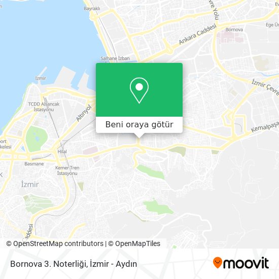Bornova 3. Noterliği harita