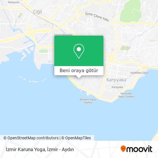 İzmir Karuna Yoga harita
