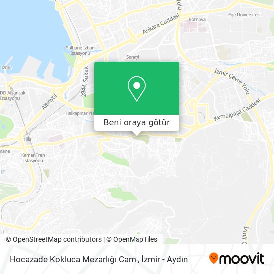 Hocazade Kokluca Mezarlığı Cami harita