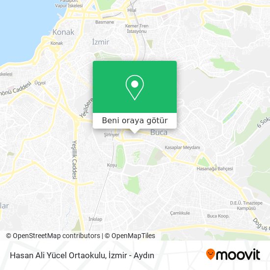 Hasan Ali Yücel Ortaokulu harita