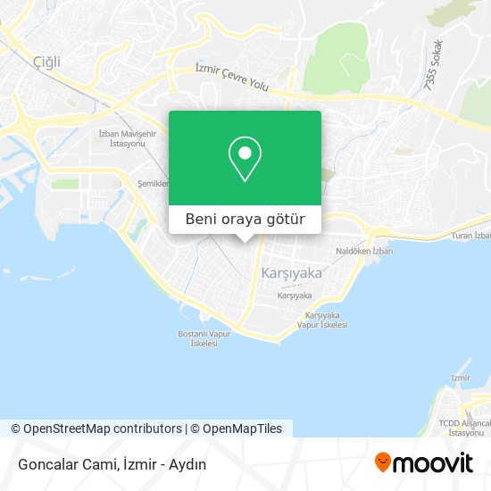 Goncalar Cami harita