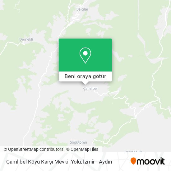 Çamlıbel Köyü Karşı Mevkii Yolu harita