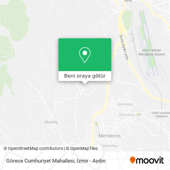 Görece Cumhuriyet Mahallesi harita