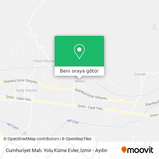 Cumhuriyet Mah. Yolu Küme Evler harita
