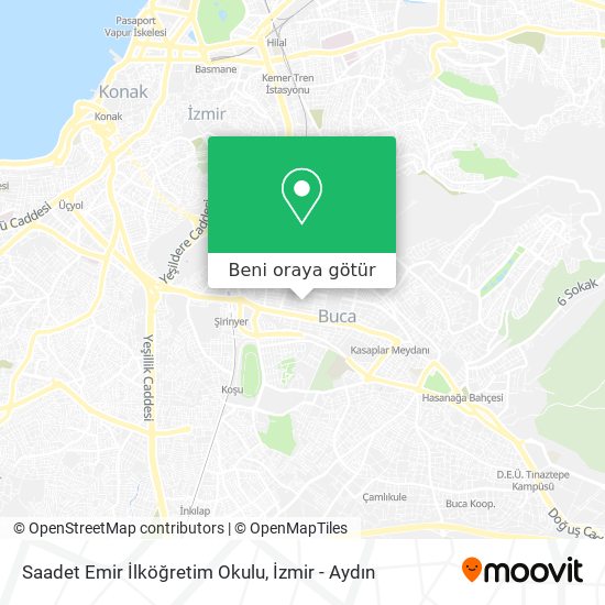 Saadet Emir İlköğretim Okulu harita