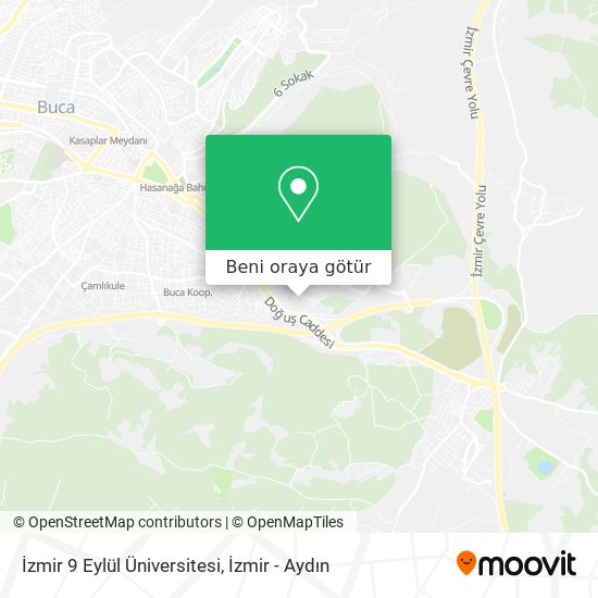 İzmir 9 Eylül Üniversitesi harita
