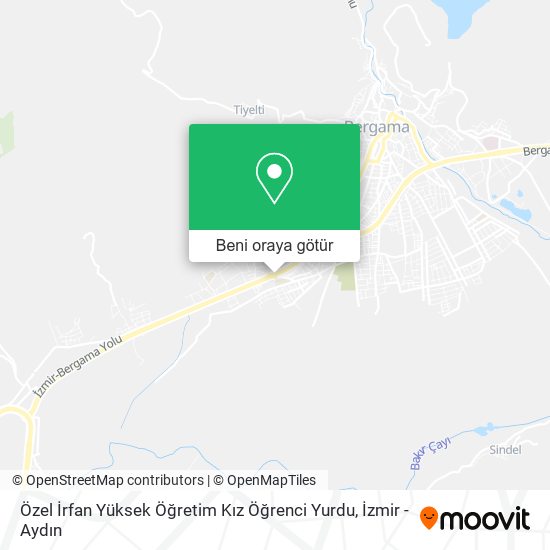 Özel İrfan Yüksek Öğretim Kız Öğrenci Yurdu harita
