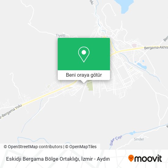 Eskidji Bergama Bölge Ortaklığı harita