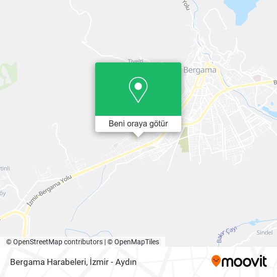 Bergama Harabeleri harita