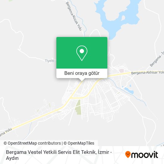 Bergama Vestel Yetkili Servis Elit Teknik harita