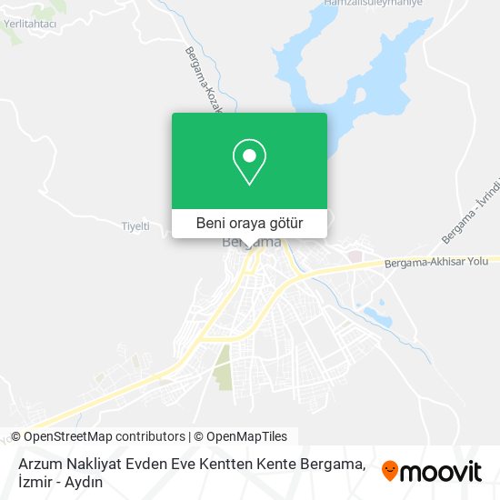 Arzum Nakliyat Evden Eve Kentten Kente Bergama harita