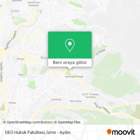 DEÜ Hukuk Fakültesi harita