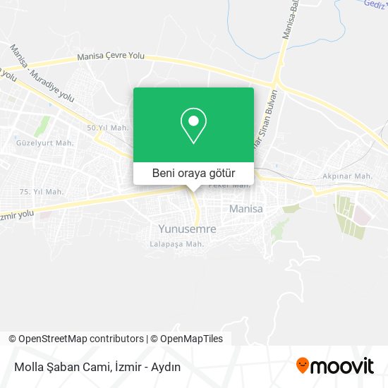 Molla Şaban Cami harita