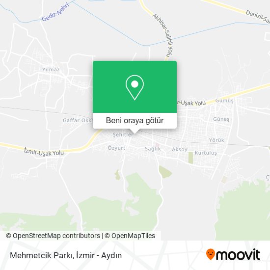Mehmetcik Parkı harita