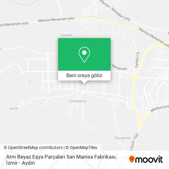 Atm Beyaz Eşya Parçaları San Manisa Fabrikası harita