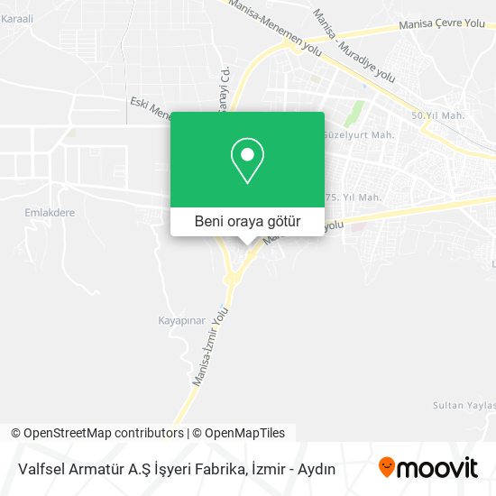 Valfsel Armatür A.Ş İşyeri Fabrika harita