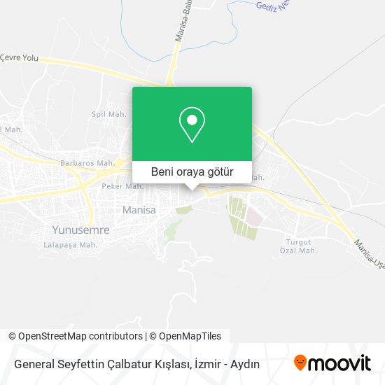 General Seyfettin Çalbatur Kışlası harita