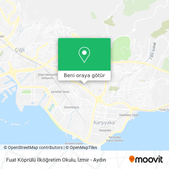 Fuat Köprülü İlköğretim Okulu harita