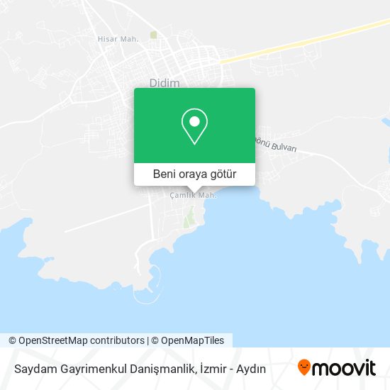 Saydam Gayrimenkul Danişmanlik harita