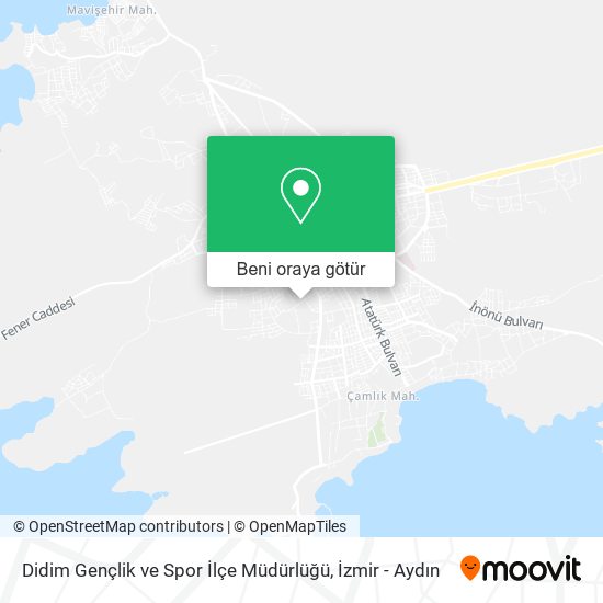 Didim Gençlik ve Spor İlçe Müdürlüğü harita