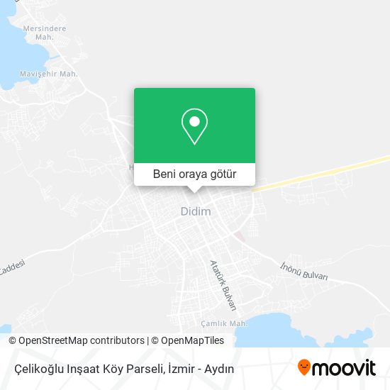 Çelikoğlu Inşaat Köy Parseli harita