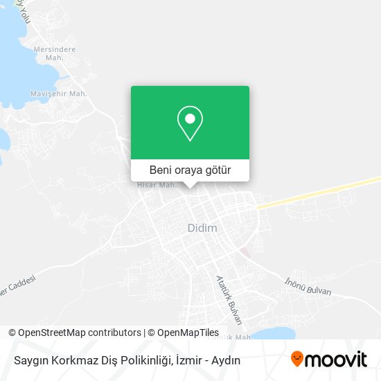 Saygın Korkmaz Diş Polikinliği harita