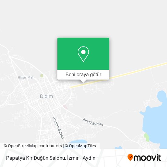 Papatya Kır Düğün Salonu harita