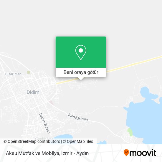 Aksu Mutfak ve Mobilya harita
