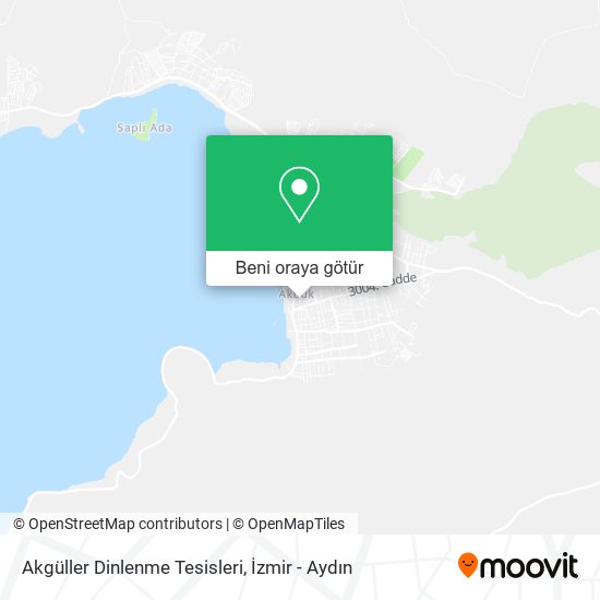 Akgüller Dinlenme Tesisleri harita