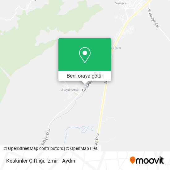 Keskinler Çiftliği harita