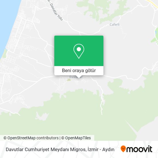 Davutlar Cumhuriyet Meydanı Migros harita