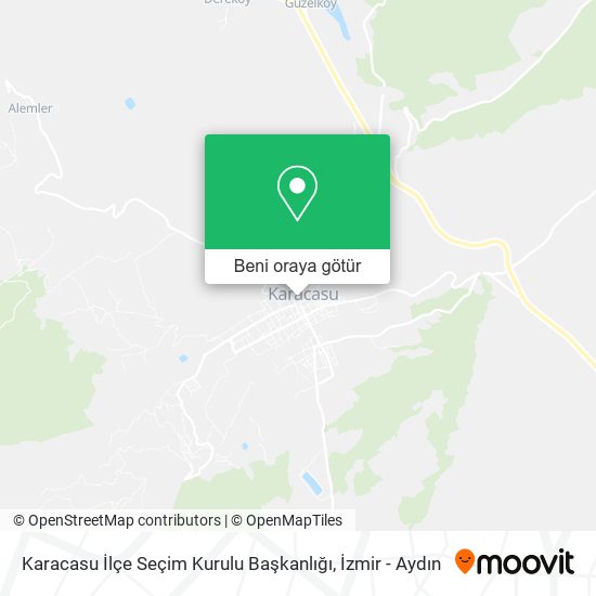 Karacasu İlçe Seçim Kurulu Başkanlığı harita