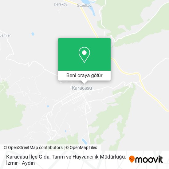Karacasu İlçe Gıda, Tarım ve Hayvancılık Müdürlüğü harita
