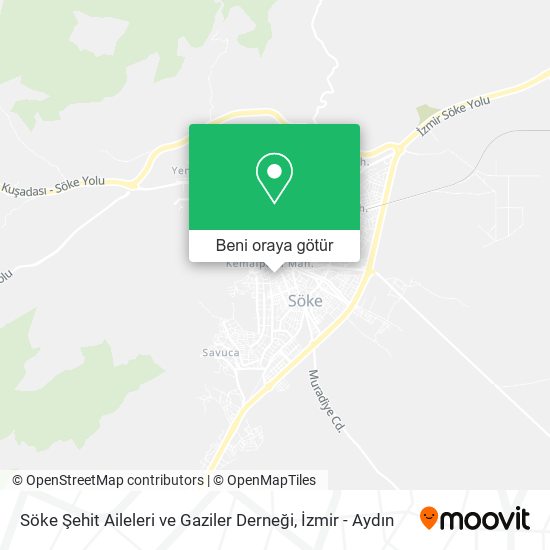 Söke Şehit Aileleri ve Gaziler Derneği harita