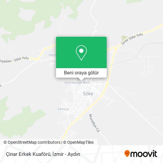 Çinar Erkek Kuaförü harita