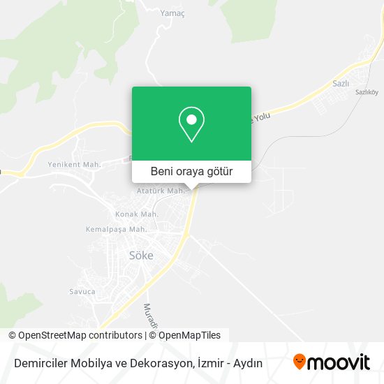 Demirciler Mobilya ve Dekorasyon harita