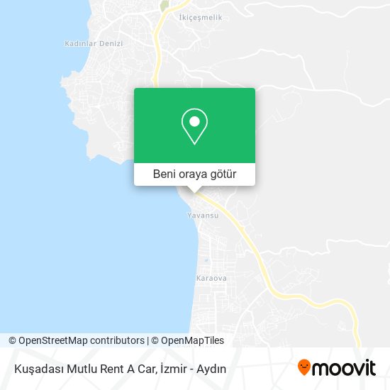 Kuşadası Mutlu Rent A Car harita