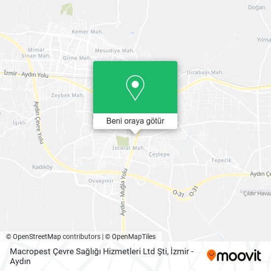 Macropest Çevre Sağlığı Hizmetleri Ltd Şti harita