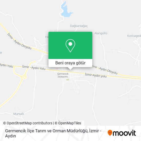 Germencik İlçe Tarım ve Orman Müdürlüğü harita