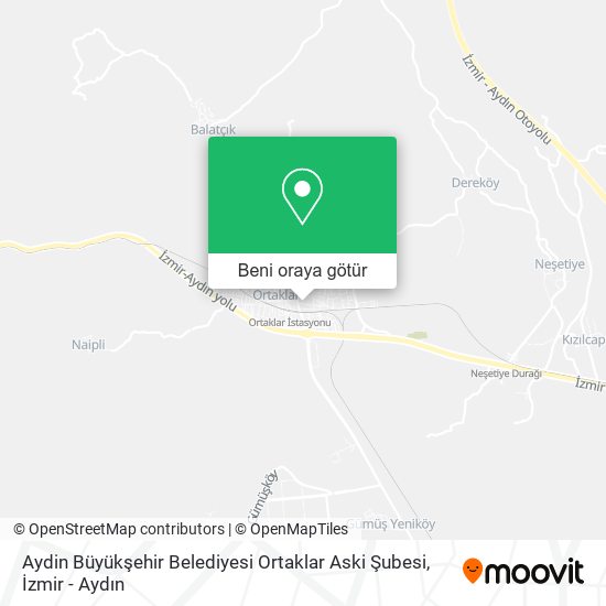Aydin Büyükşehir Belediyesi Ortaklar Aski Şubesi harita