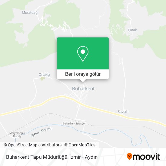 Buharkent Tapu Müdürlüğü harita