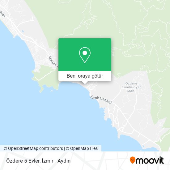 Özdere 5 Evler harita