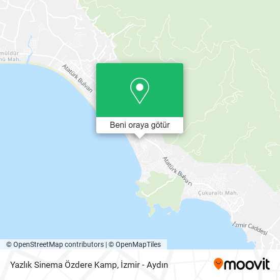 Yazlık Sinema Özdere Kamp harita