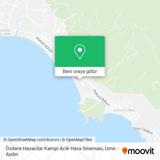Özdere Havacilar Kampi Acik Hava Sinemasi harita