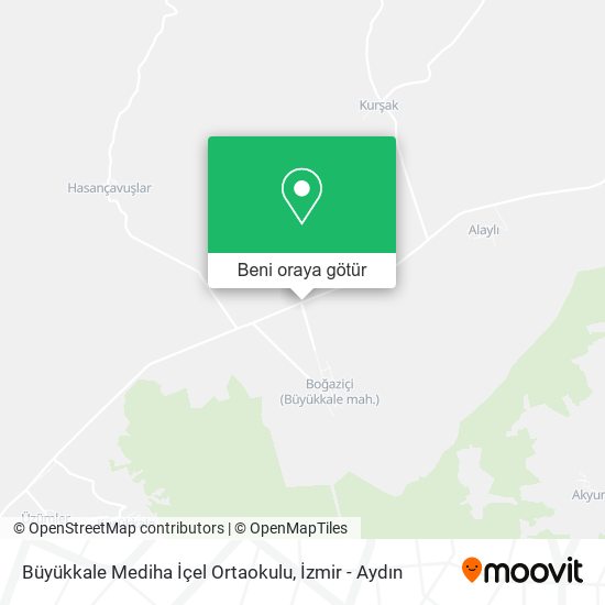 Büyükkale Mediha İçel Ortaokulu harita