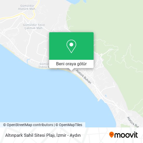 Altınpark Sahil Sitesi Plajı harita